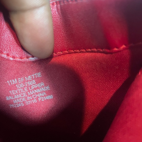 East 5th Red Ankle Booties with Heel, Side Zipper Closure, and Red Bow Size 11M - Picture 10 of 14